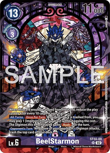 Image for BeelStarmon (Premium Heroines Set Ver.2) (ST14-09 SR) (Starter Deck 14: Beelzemon Advanced Deck Set) (ST-14) - Digimon Card Game