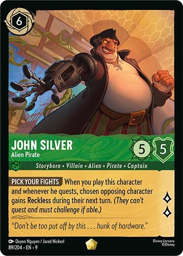 Image for John Silver - Alien Pirate (89/204) (Fabled) - Disney Lorcana