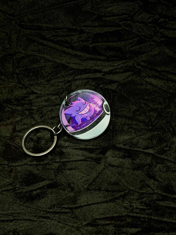 Gengar Pokeball Acrylic Keychain