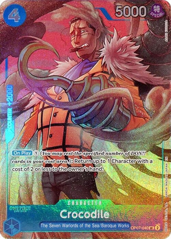 Image for Crocodile (Seven Warlords of the Sea Binder Set) (OP07-040) (One Piece Promotion Cards) - One Piece Card Game