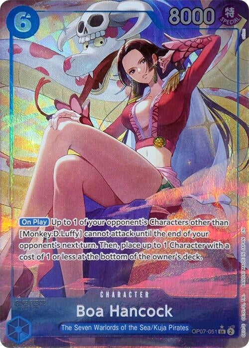 Image for Boa Hancock (Seven Warlords of the Sea Binder Set) (Alternate Art) (OP07-051) (One Piece Promotion Cards) - One Piece Card Game
