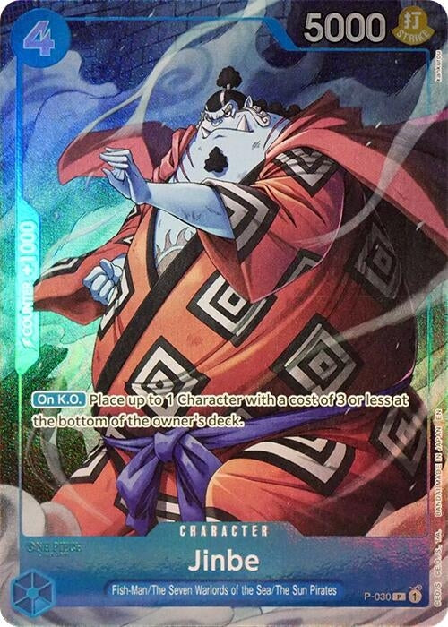 Image for Jinbe (Seven Warlords of the Sea Binder Set) (P-030) (One Piece Promotion Cards) - One Piece Card Game