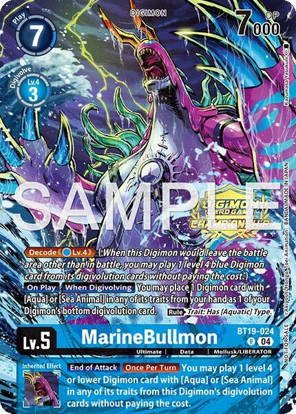 Image for MarineBullmon (Championship 25-26 Tamers Pack Season 1) (BT19-024 R) (Release Special Booster 2.0) (BT18-19) - Digimon Card Game