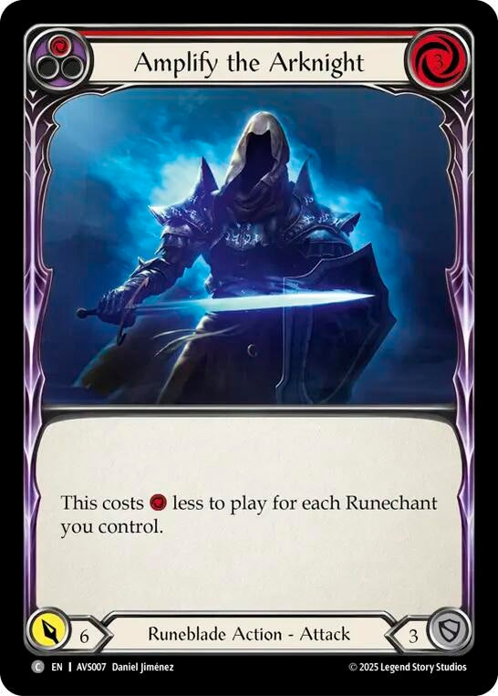Image for Amplify the Arknight (Red) (AVS007) - Flesh and Blood TCG
