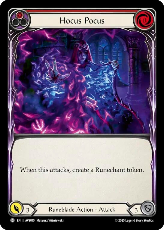 Image for Hocus Pocus (Red) (AVS010) - Flesh and Blood TCG