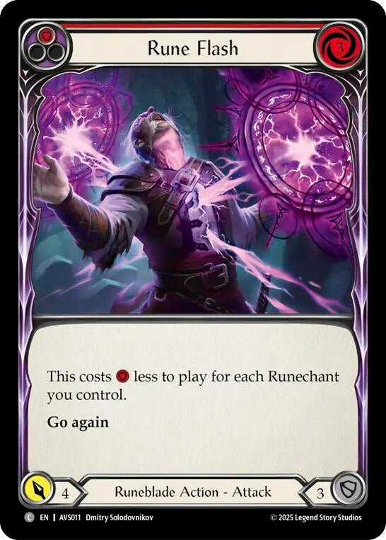 Image for Rune Flash (Red) (AVS011) - Flesh and Blood TCG