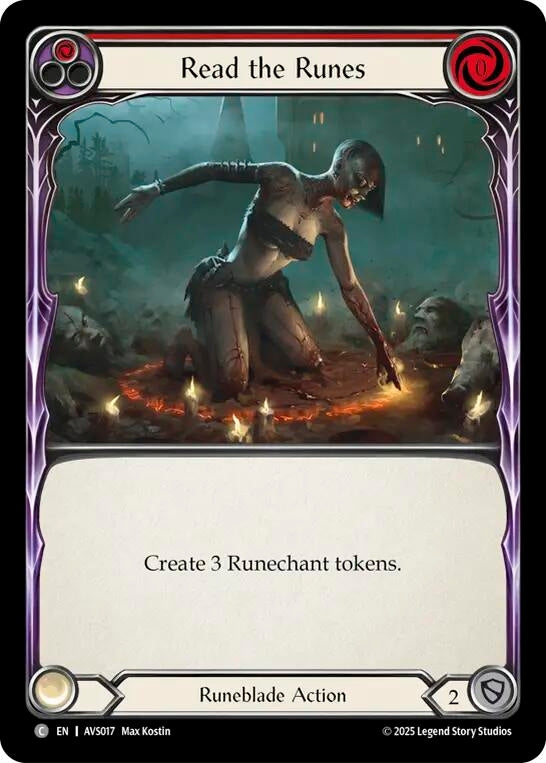Image for Read the Runes (Red) (AVS017) - Flesh and Blood TCG