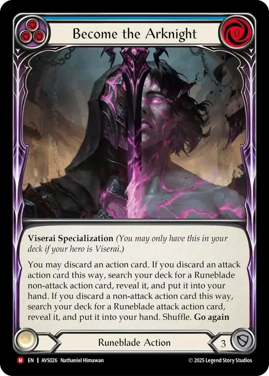 Image for Become the Arknight (Blue) (AVS026) - Flesh and Blood TCG