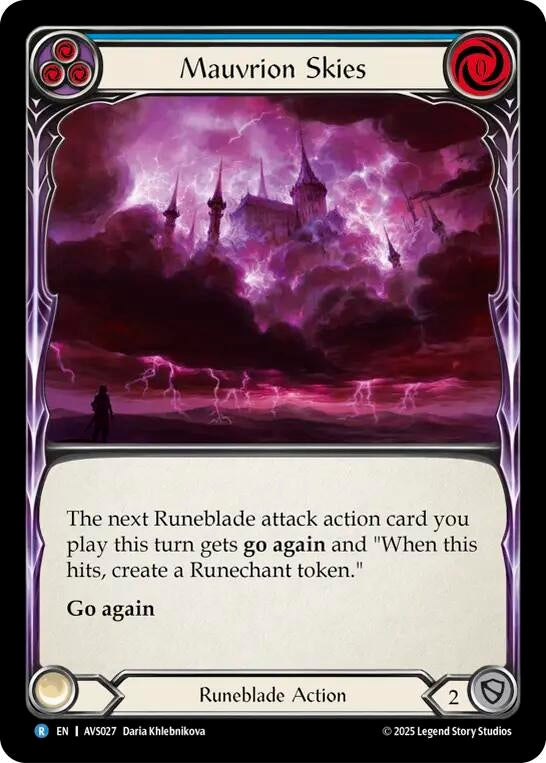Image for Mauvrion Skies (Blue) (AVS027) - Flesh and Blood TCG