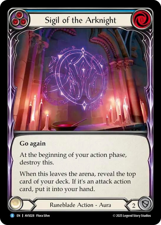 Image for Sigil of the Arknight (Blue) (AVS028) - Flesh and Blood TCG