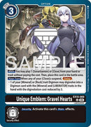 Image for Unique Emblem: Gravel Hearts (EX10-069 U) - Digimon Card Game