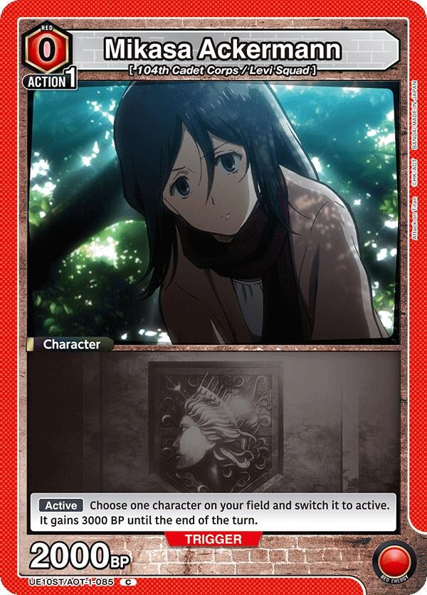 Image for Mikasa Ackermann (085) (UE10ST/AOT-1-085) - Union Arena