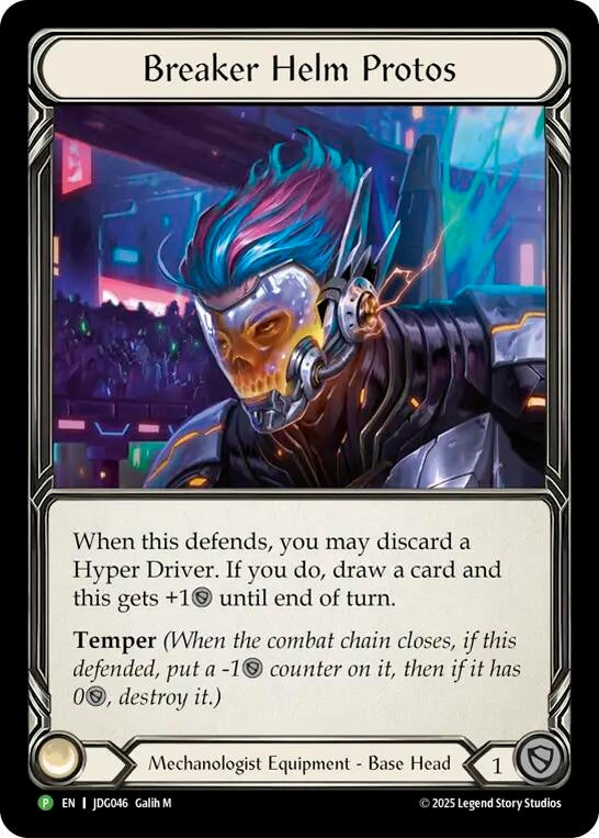 Image for Breaker Helm Protos - JDG046 - Flesh and Blood TCG