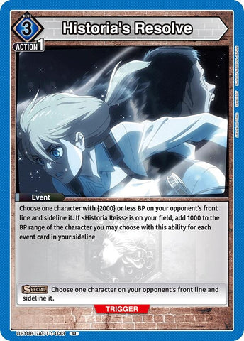 Image for Historia's Resolve (UE10BT/AOT-1-033) (UE10BT: Attack on Titan) - Union Arena