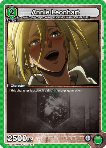 Image for Annie Leonhart (052) (UE10BT/AOT-1-052) (UE10BT: Attack on Titan) - Union Arena