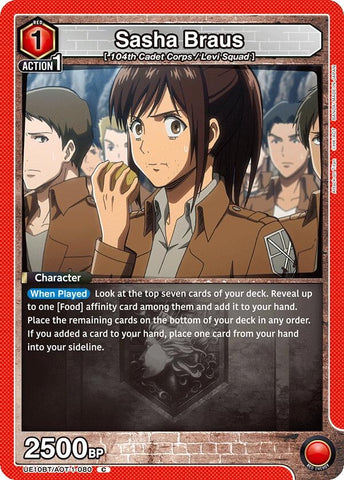Image for Sasha Braus (080) (UE10BT/AOT-1-080) (UE10BT: Attack on Titan) - Union Arena