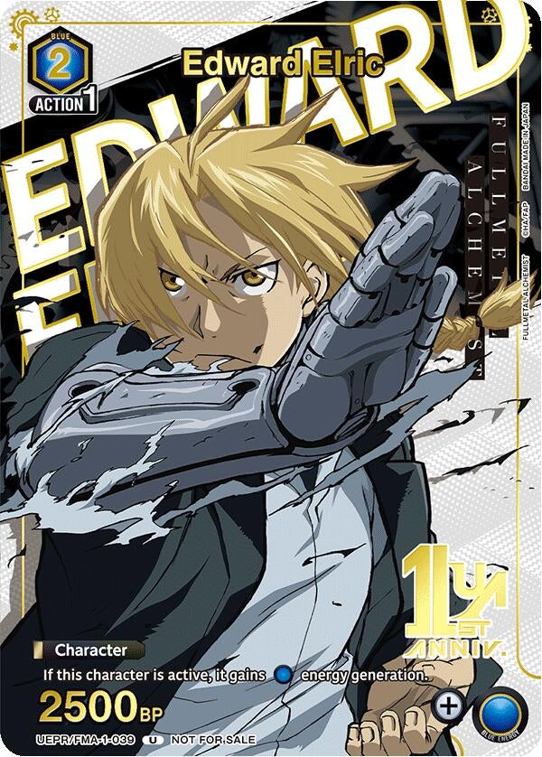 Image for Edward Elric (039) (Gold) (UEPR/FMA-1-039) - Union Arena