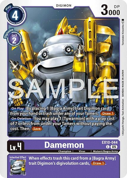 Image for Damemon (EX10-044 C) - Digimon Card Game