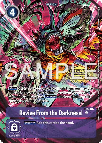 Image for Revive From the Darkness! (Championship 25-26 Tamers Pack Season 1) (BT5-107 U) (Battle of Omni) (BT-05) - Digimon Card Game