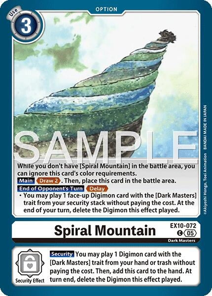 Image for Spiral Mountain (EX10-072 C) - Digimon Card Game