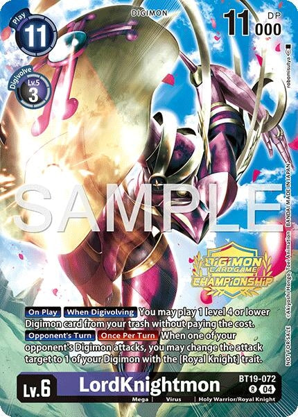 Image for LordKnightmon (Championship 25-26 Tamers Pack) (BT19-072 R) (Release Special Booster 2.0) (BT18-19) - Digimon Card Game