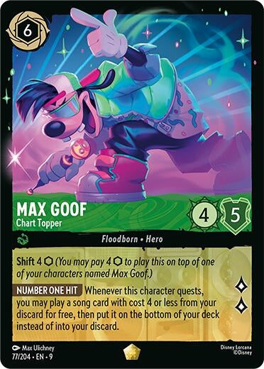 Image for Max Goof - Chart Topper (77/204) (Fabled) - Disney Lorcana