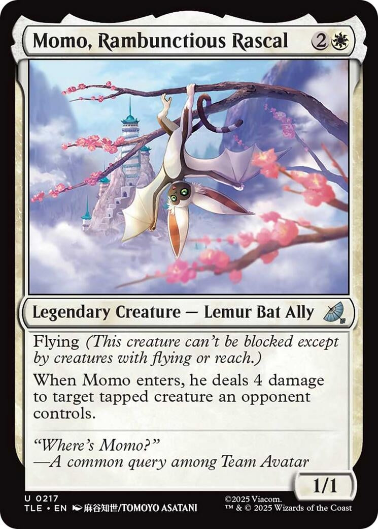 Image for Momo, Rambunctious Rascal (0217) (217) (Avatar: The Last Airbender: Eternal-Legal) - Magic: The Gathering