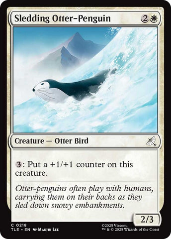 Sledding Otter-Penguin (0218) (218) (Avatar: The Last Airbender: Eternal-Legal)