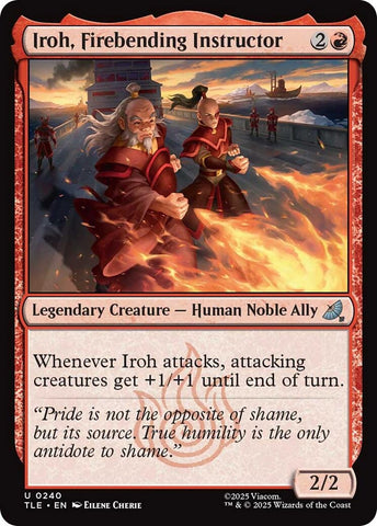 Image for Iroh, Firebending Instructor (0240) (240) (Avatar: The Last Airbender: Eternal-Legal) - Magic: The Gathering