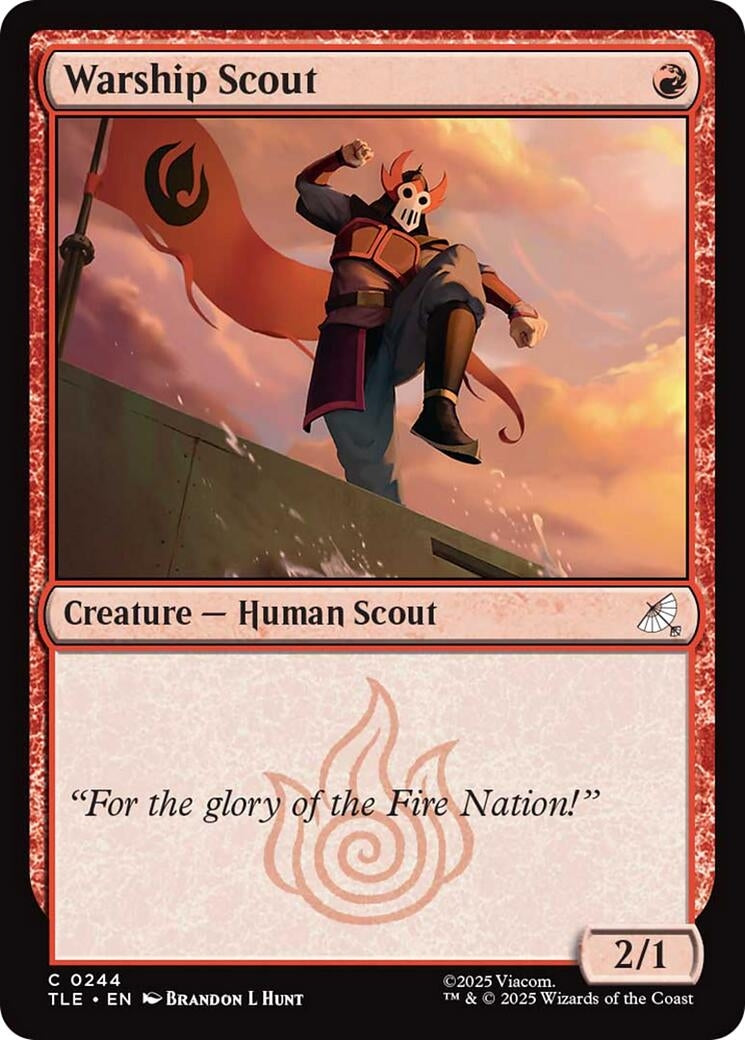 Image for Warship scout (0244) (244) (Avatar: The Last Airbender: Eternal-Legal) - Magic: The Gathering