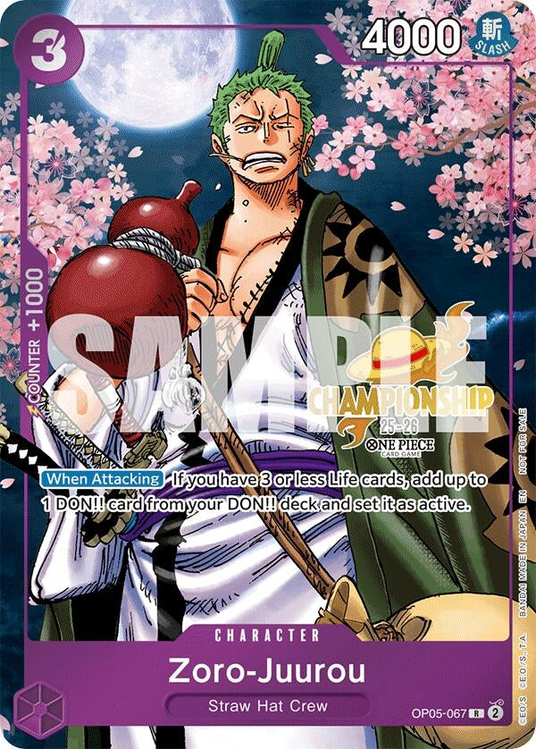 Image for Zoro-Juurou (CS 25-26 Event Pack) (OP05-067) (One Piece Promotion Cards) - One Piece Card Game