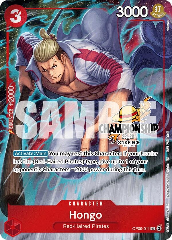 Image for Hongo (CS 25-26 Celebration Pack) (OP09-011) (One Piece Promotion Cards) - One Piece Card Game