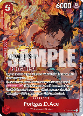 Image for Portgas.D.Ace (CS 25-26 Finalist Card Set 1) (ST15-005) (One Piece Promotion Cards) - One Piece Card Game