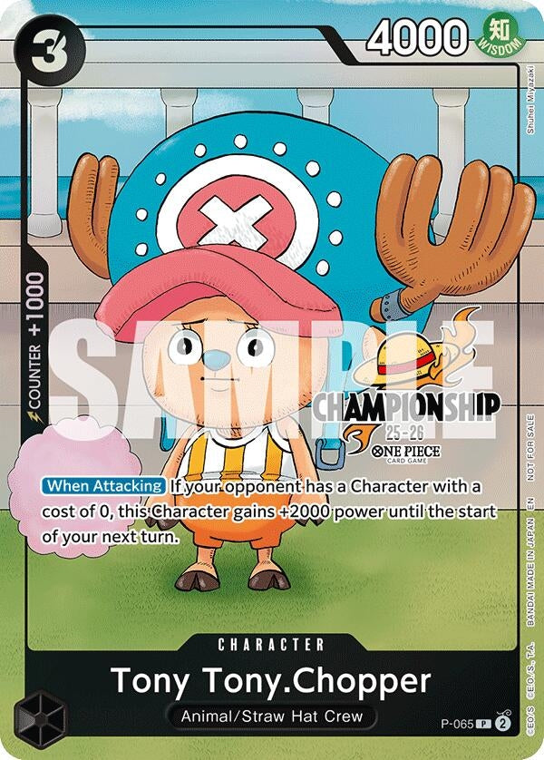 Image for Tony Tony.Chopper (CS 25-26 Event Pack Finalist Ver.) (P-065) (One Piece Promotion Cards) - One Piece Card Game
