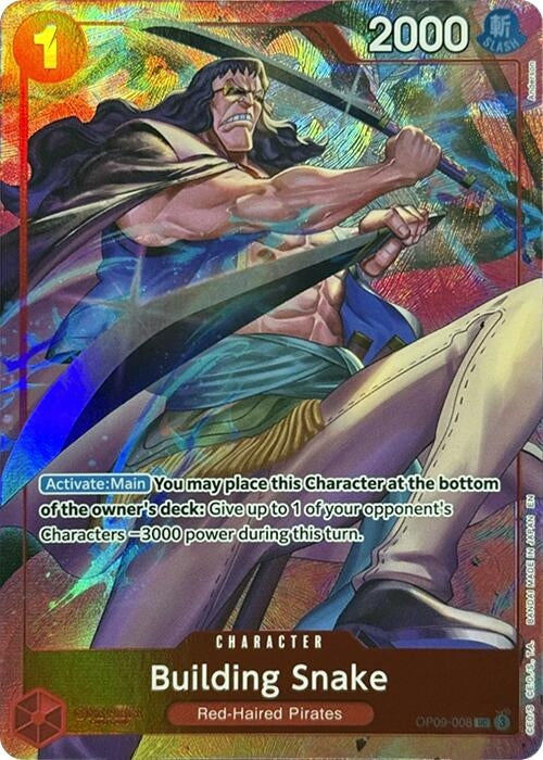 Image for Building Snake (Premium Card Collection -Best Selection Vol. 4-) (OP09-008) (One Piece Promotion Cards) - One Piece Card Game