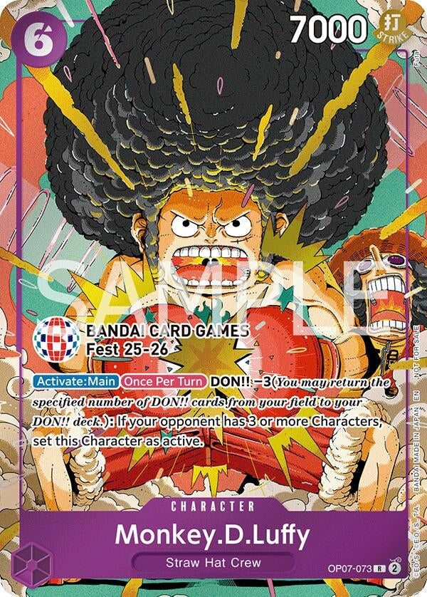 Image for Monkey.D.Luffy (BANDAI Card Games Fest 25-26) (OP07-073) (One Piece Promotion Cards) - One Piece Card Game