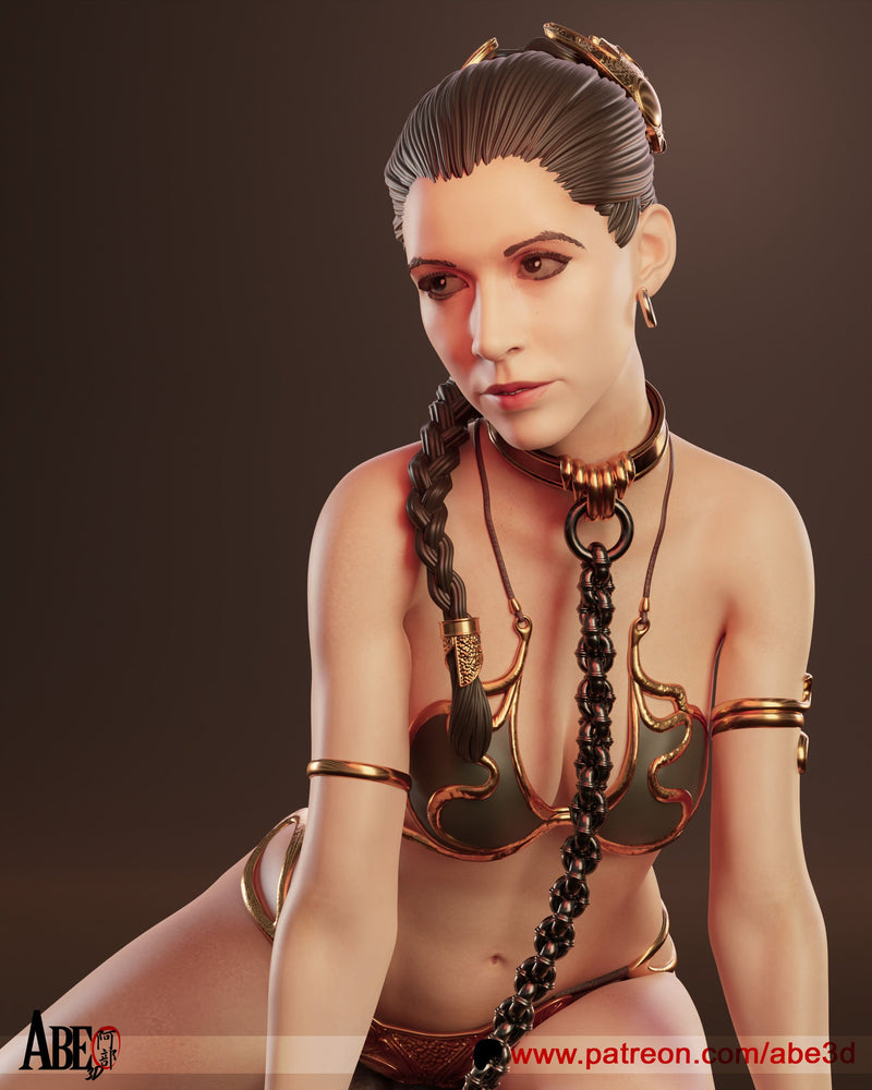 Princess Leia Jabba's Slave Resin Statue - view 6