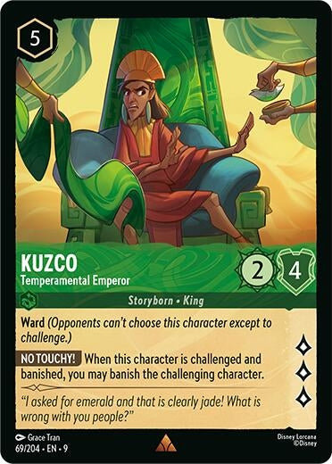 Image for Kuzco - Temperamental Emperor (69/204) (Fabled) - Disney Lorcana