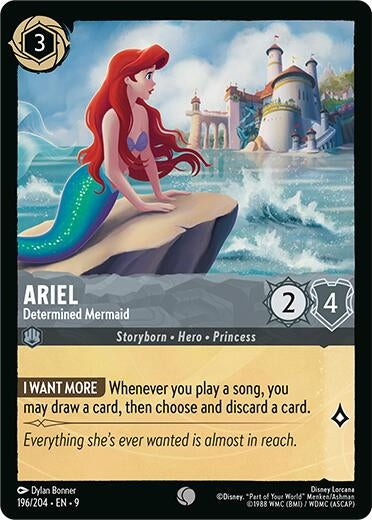 Image for Ariel - Determined Mermaid (196/204) (Fabled) - Disney Lorcana