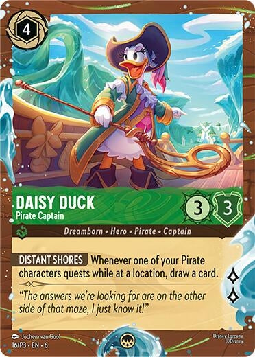 Image for Daisy Duck - Pirate Captain (Disney Cruise Promo) (16) - Disney Lorcana