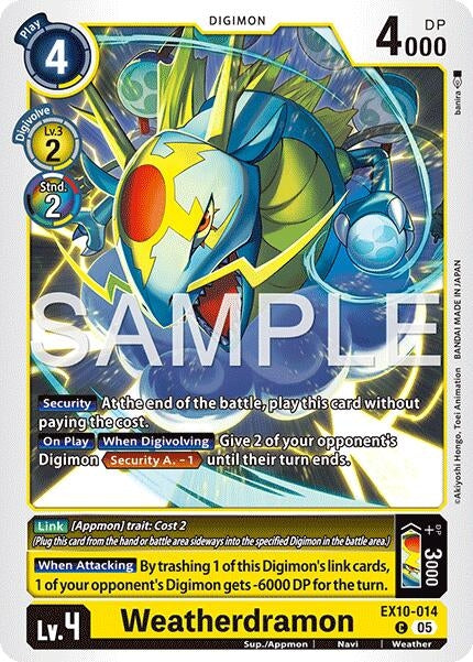 Image for Weatherdramon (EX10-014 C) - Digimon Card Game