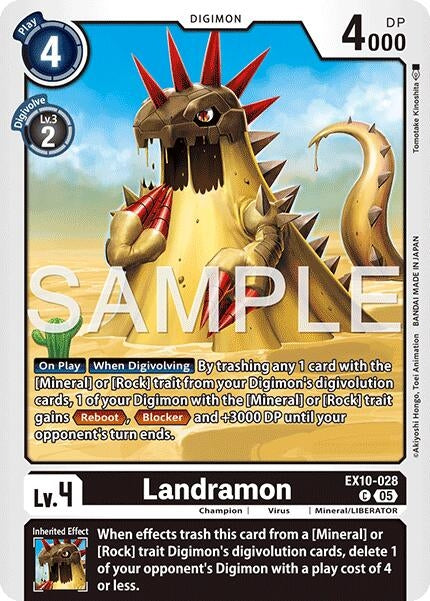 Image for Landramon (EX10-028 C) - Digimon Card Game