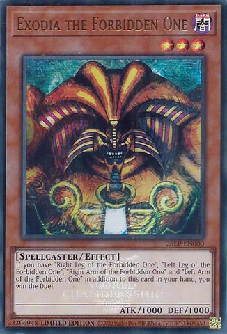 Image for Exodia the Forbidden One (EUR) (25LP-EN000) (Limited Pack World Championship 2025) - YuGiOh