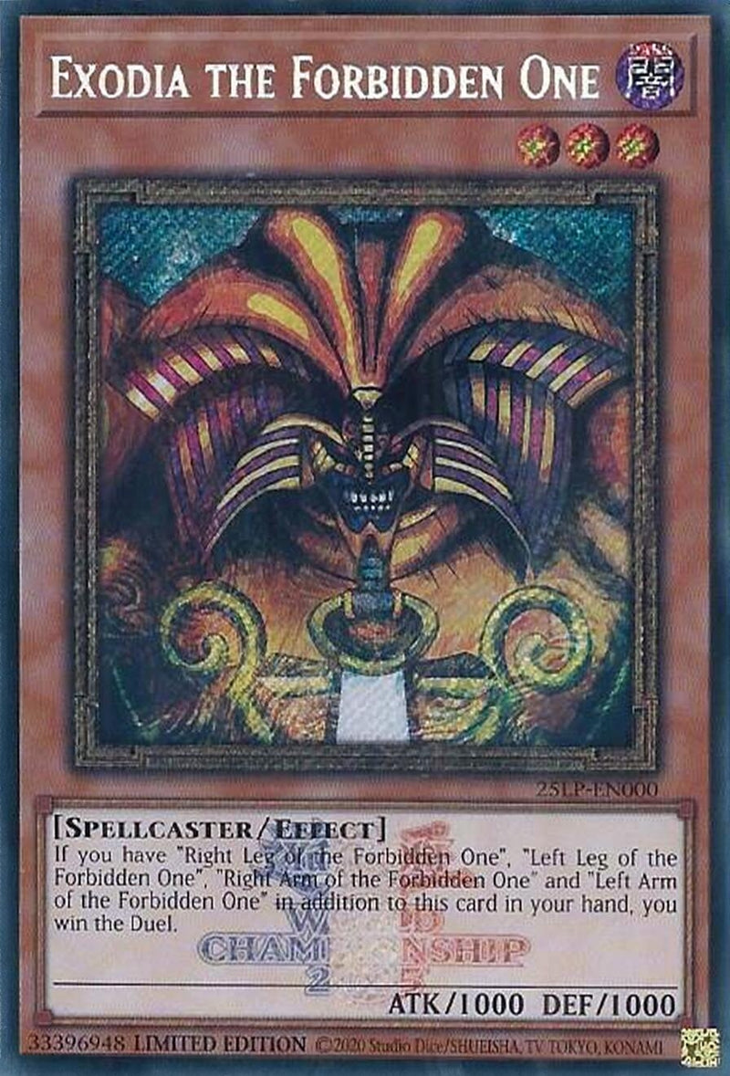Image for Exodia the Forbidden One (ESR) (25LP-EN000) (Limited Pack World Championship 2025) - YuGiOh