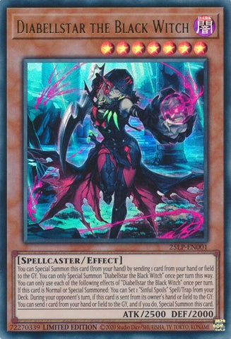 Image for Diabellstar the Black Witch (25LP-EN001) (Limited Pack World Championship 2025) - YuGiOh