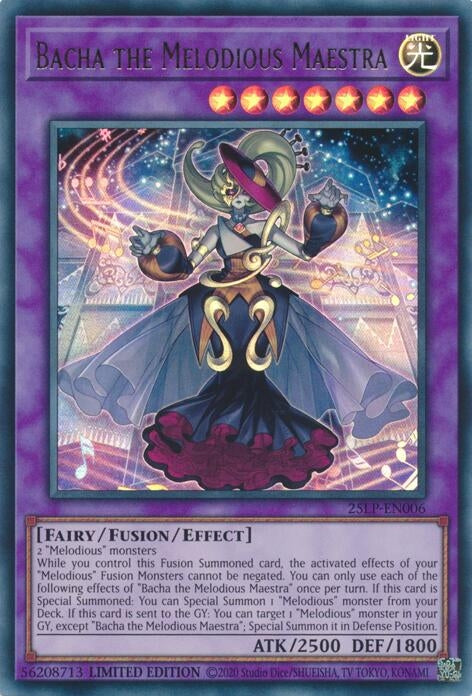 Image for Bacha the Melodious Maestra (25LP-EN006) (Limited Pack World Championship 2025) - YuGiOh