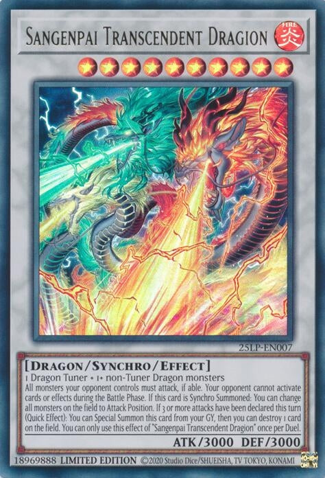 Image for Sangenpai Transcendent Dragion (25LP-EN007) (Limited Pack World Championship 2025) - YuGiOh