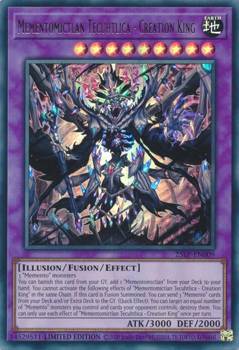 Image for Mementomictlan Tecuhtlica - Creation King (25LP-EN009) (Limited Pack World Championship 2025) - YuGiOh