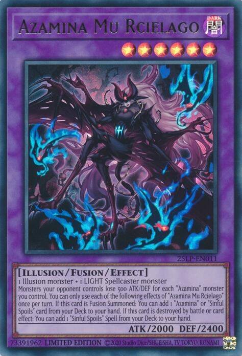 Image for Azamina Mu Rcielago (25LP-EN011) (Limited Pack World Championship 2025) - YuGiOh