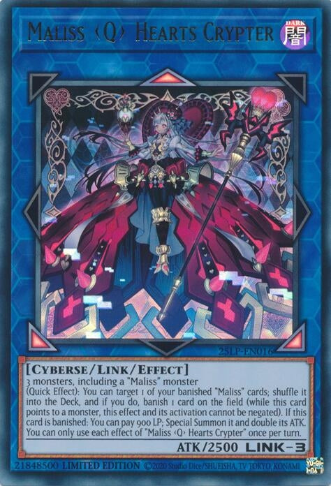 Image for Maliss Q Hearts Crypter (25LP-EN016) (Limited Pack World Championship 2025) - YuGiOh